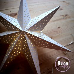 3D Large Paper Lantern Star DIY SVG cutting file