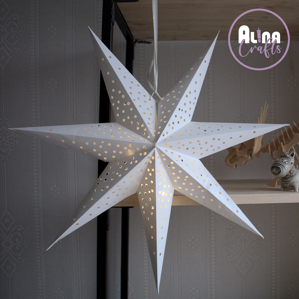 polygonal 3D star lantern hanging in the interior.jpg