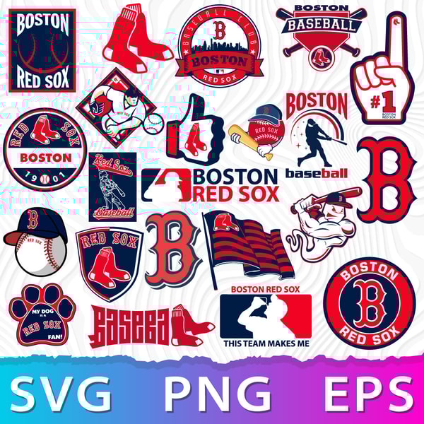 Boston Red Sox Logo SVG, Red Sox Symbol, Red Sox Logo PNG, B | Inspire ...