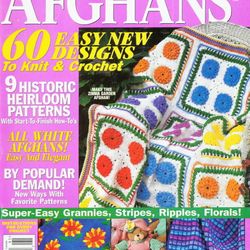 Digital | Vintage Knit | Crochet Pattern Afghans Plaid | Country Afghans Plaid  | ENGLISH PDF TEMPLATE