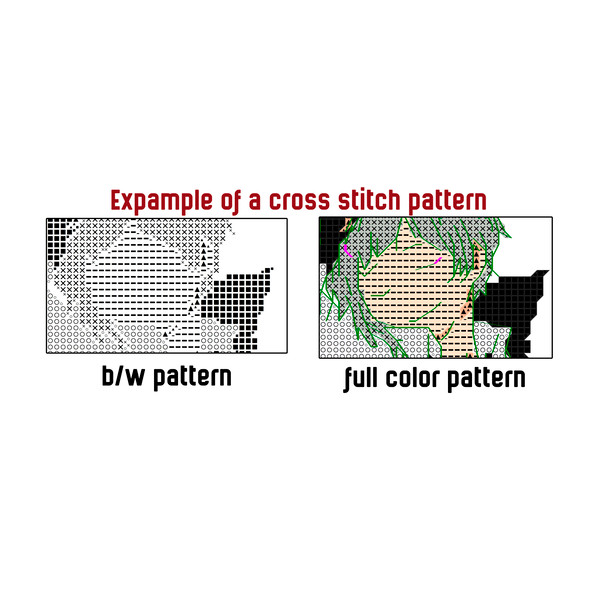 Example cross stitch pattern