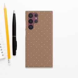 Brown Dots Case for iPhone 14 13 12 11 Pro Max Case iPhone Xr Xs Max Case iPhone X Case iPhone 7 Plus iPhone 8 Plus Case