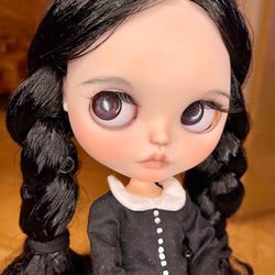 Blythe doll Wednesday Addams girl