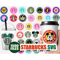 Starbucks SVG Bundle files, Starbuck vector files, Starbuck printable and cuttable files ready to craft Clipart Digital