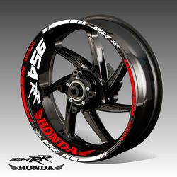 CBR 954rr wheel decals Honda CBR rim tape stripes cbr954rr motorcycle stickers vinyl wheel decal