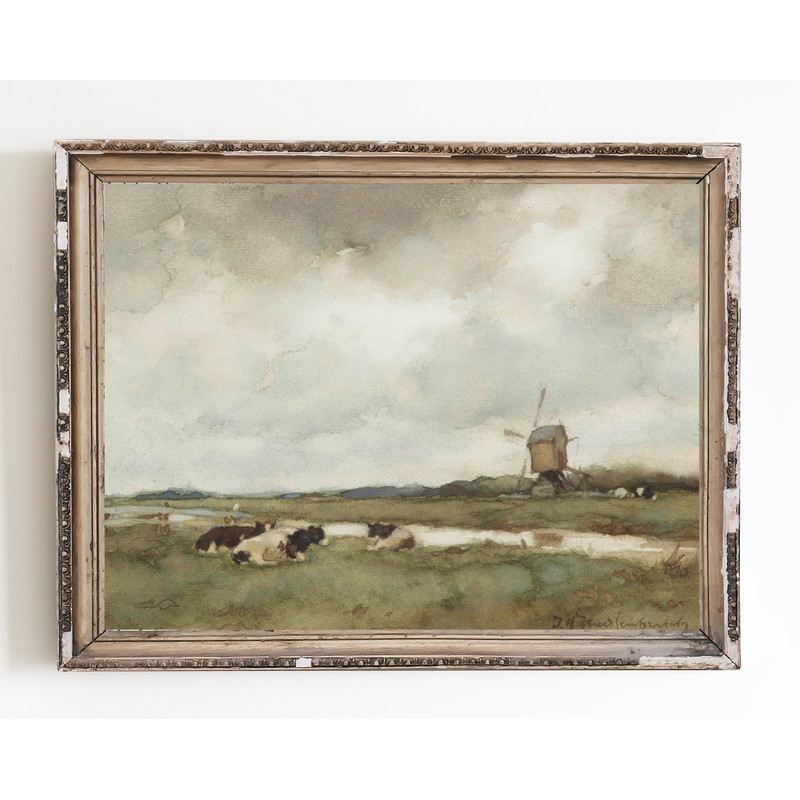 vintage dutch landscape wall art.jpg