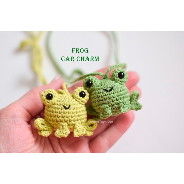 froggy car hanging Valentines day gift, frog rear view mirro - Inspire ...