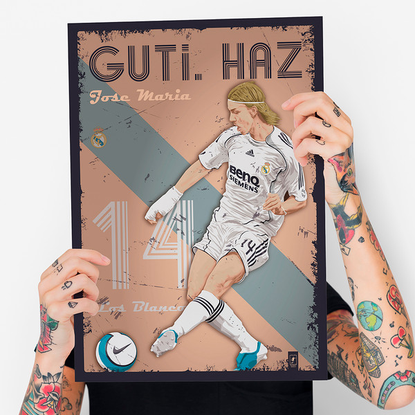 Poster Guti, Real Madrid, DIGITAL DOWNLOAD