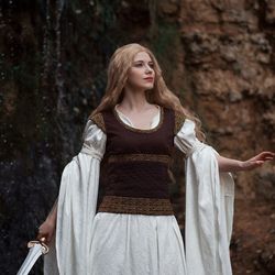 Eowyn cosplay dress - inspired by Lord of the Rings costumes - Made to order