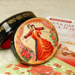 Carmen Ballet Lacquer Box miniature painting decorative art