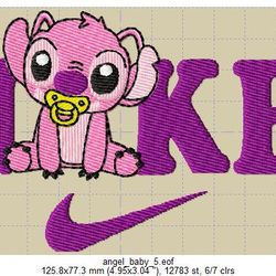 nike embroidery design funny angel
