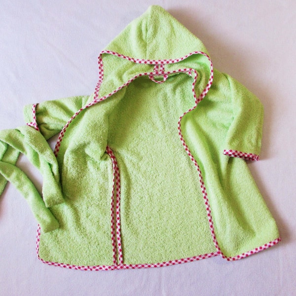 Bathrobe for children, pdf pattern for child, fit from newbo | Inspire ...
