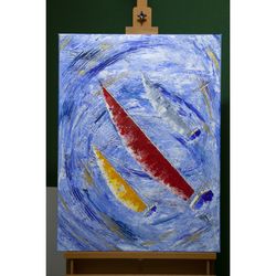 Wind tamers, Original painting, Acrylic, Italian linen canvas, 23,6 x 31,5 x 0,8 inches, Mikhail Philippov, 2021