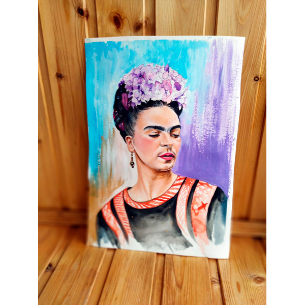 Frida-Kahlo-portrait-with-hydrendea-wreath-on-her head-DIGITAL ITEM.jpg