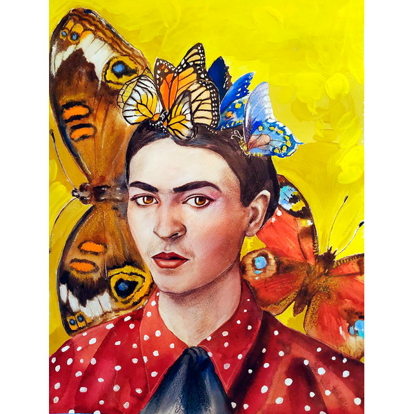 Frida Kahlo portrait with butterflies 3.jpg