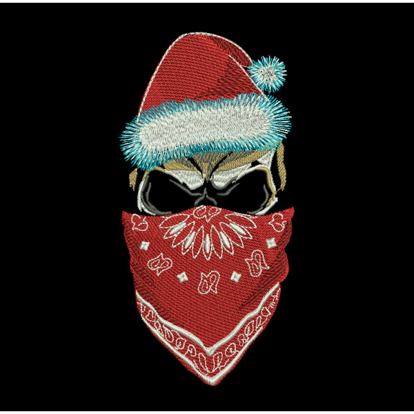Merry Christmas Skeleton machine embroidery design2.PNG