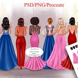 birthday girl best friends, best friends clipart, soul sisters clipart, besties clipart, friends clipart, bff clipart