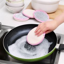 Double Side Dishwashing Sponge | Pan Pot Dish Wash Sponges | Household Cleaning Tools Kitchen Tableware Dish Washing Bru