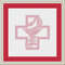 Blackwork Medical Symbol Bowl Snake Red Cross Sampler Ornament Medicine Pharmacy Monochrome Panel Cross Stitch Patterns 7