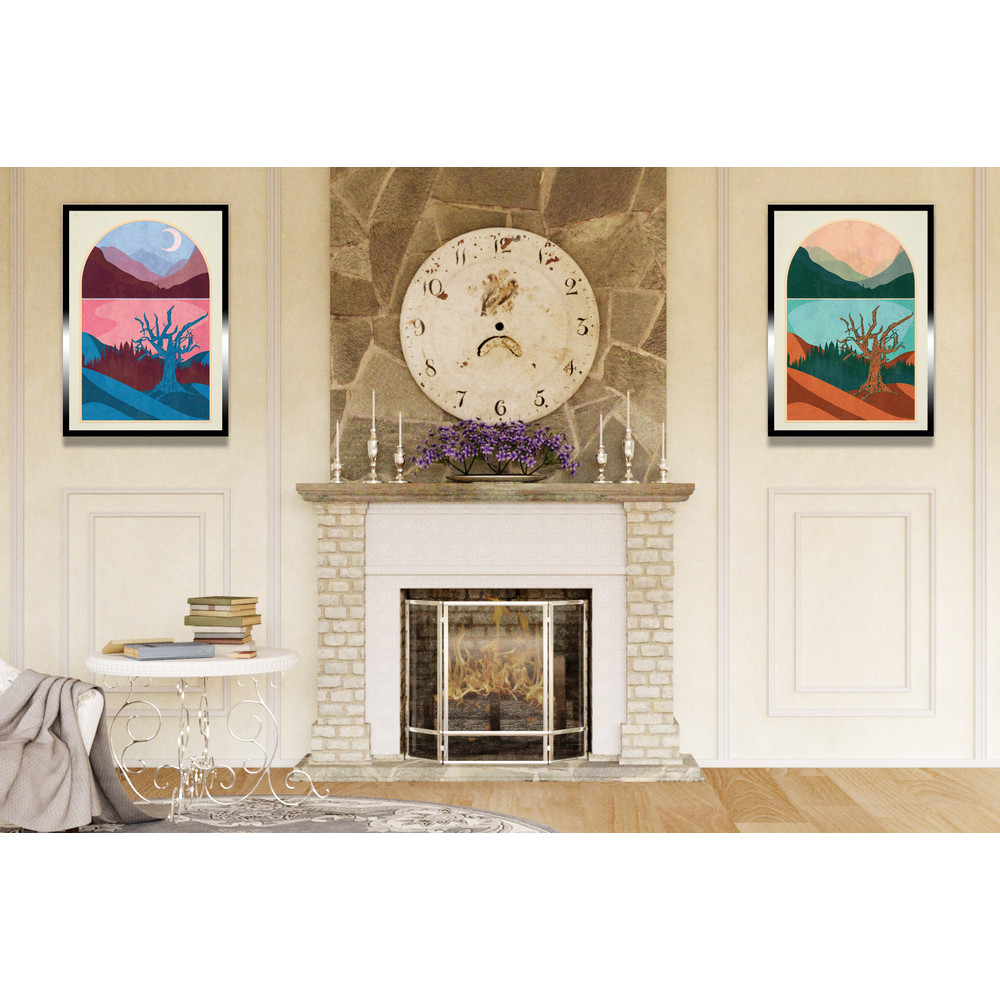 Lake in the mountains and tree forest day and night 2.jpg