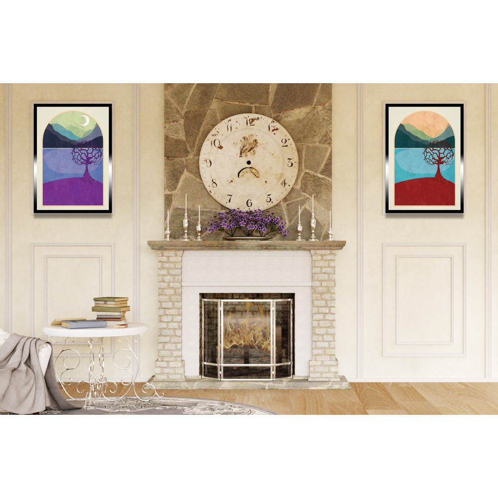 Lake in the mountains and tree day and night 2.jpg