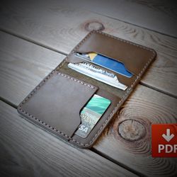 BF-leather pattern - simple bifold wallet. Download pattern PDF/SVG.