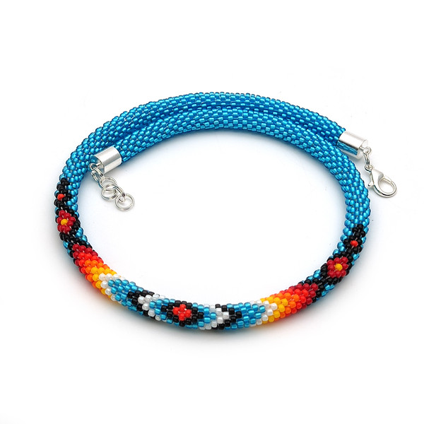 seed bead choker necklace