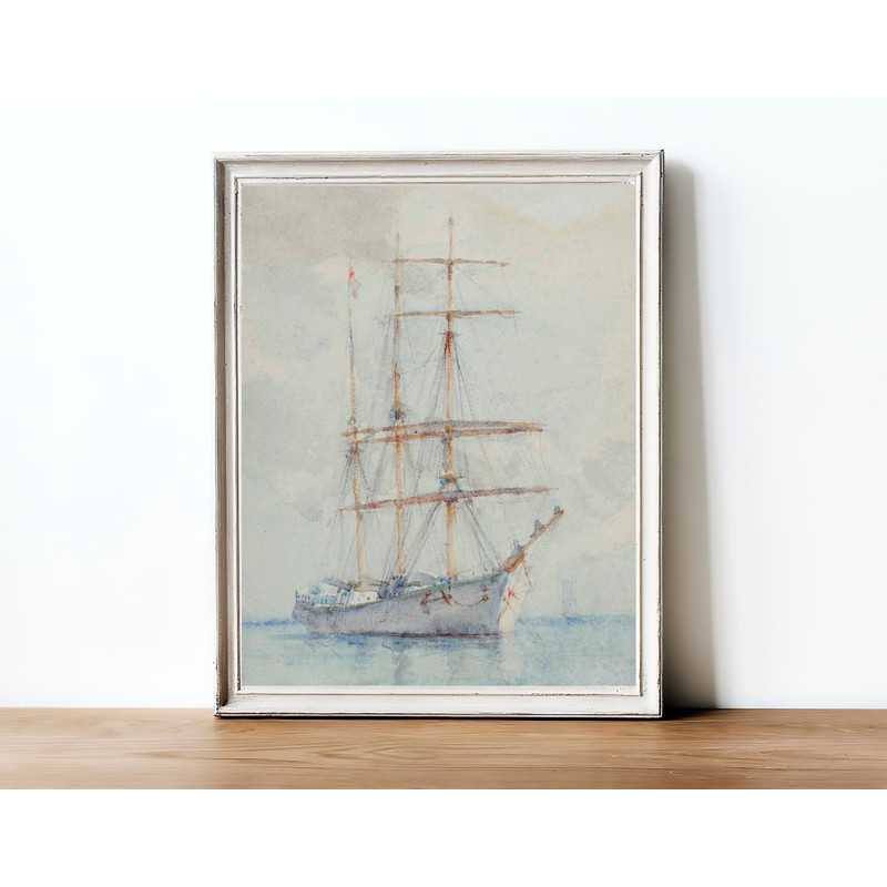 vintage ship painting wall art print.jpg