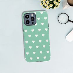 Tough Pastel Hearts Case for iPhone 14 13 12 11 Pro Max Case 12 Mini Xr Case iPhone XS Max iPhone 7 8 Plus iPhone SE