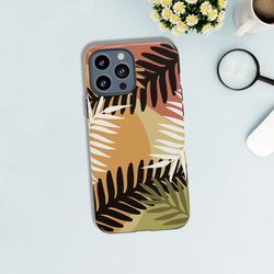 tough boho leaves floral pattern iphone 14 13 12 11 case botanical iphone 14 plus 13 pro max 12 mini 11 pro case iphone