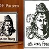 Shiva Embroidery. Cross Stitch Pattern. Beginner Embroidery. Indian God Mahadev. Indian Wall Decor. Hinduism. Hindu Goddess.1.jpg