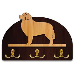 hanger Bernese Mountain Dog figurine dog leash key rack souvenir Russianartdogs