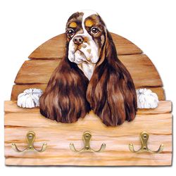 hanger leash american cocker spaniel figurine dog leash key rack souvenir russianartdogs