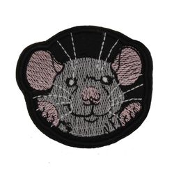 Embroidered Patch | Mouse Embroidery | Mouse Machine Embroidery Design | Instant Download | Patch on clothes | Download