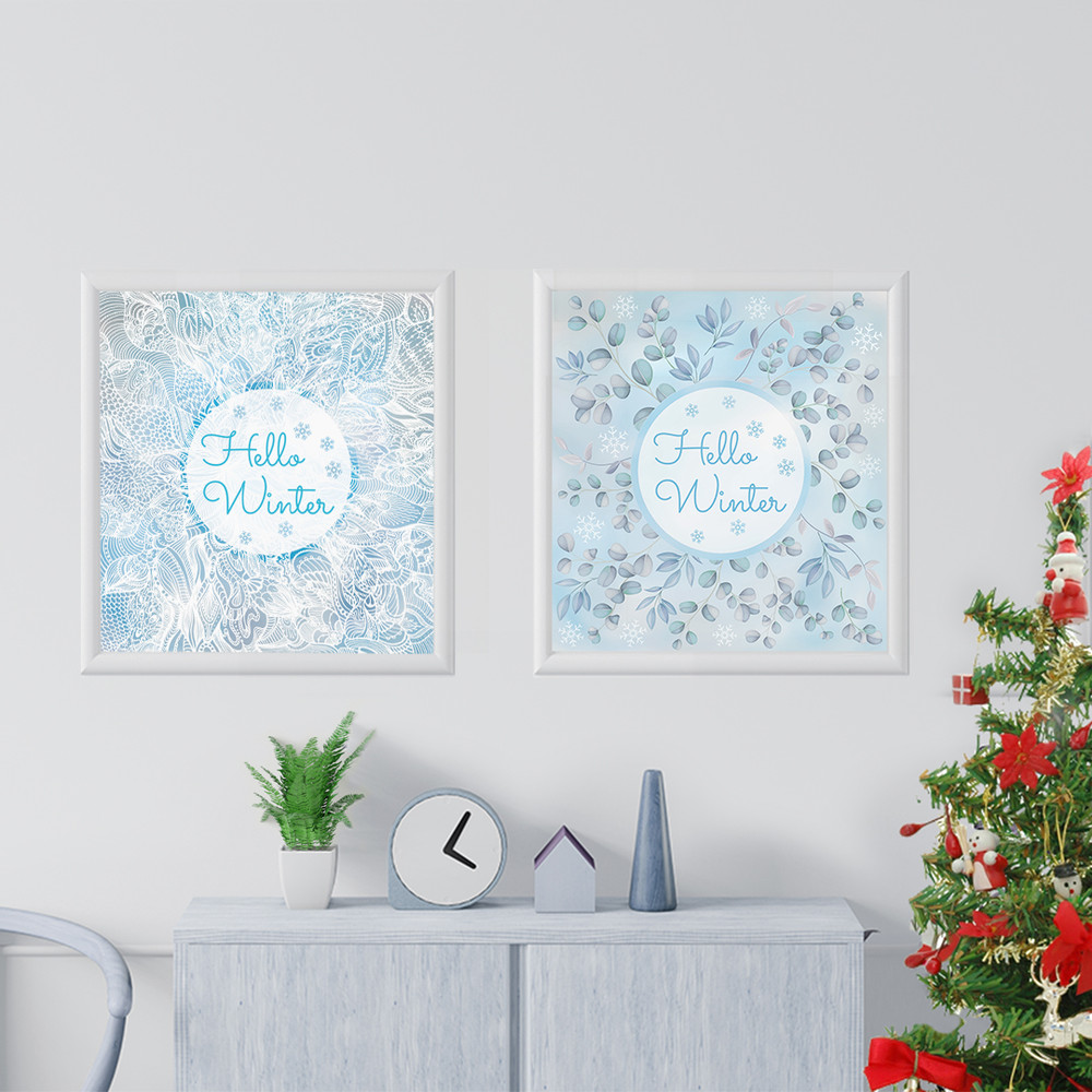 hello winter wall art prints