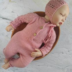 set for newborn, props outfit for photos, knit newborn, baby props for photography newborn photoshoot knit outfit