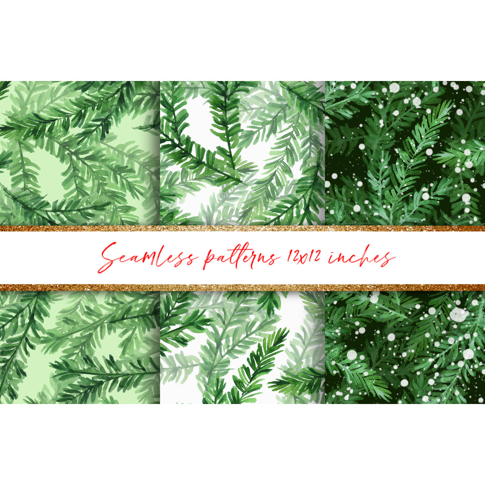 Fir tree branches. Seamless patterns B 01.jpg
