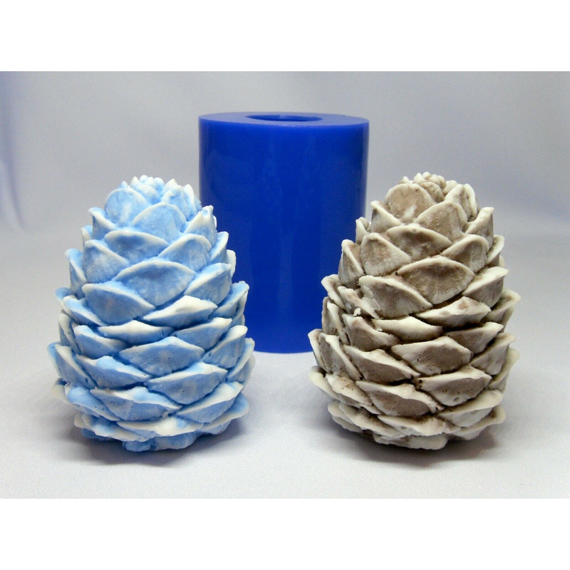 Pinecone soaps and silicone mold