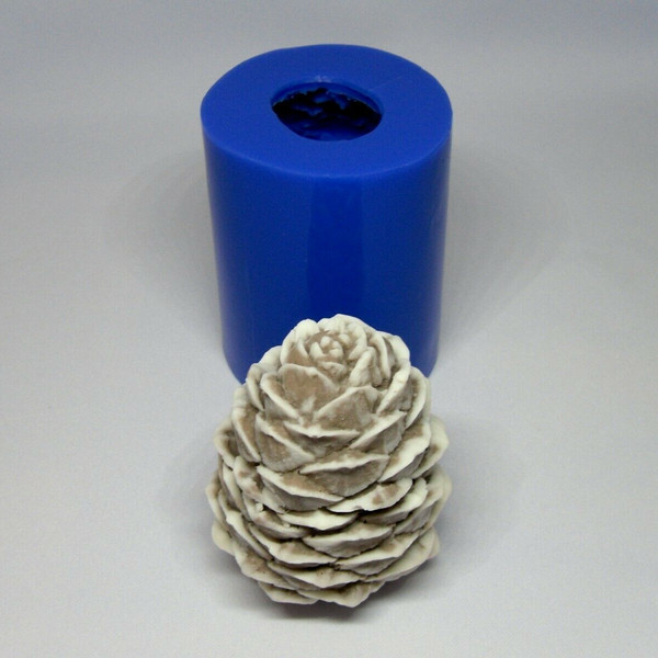 Pinecone soap and silicone mold