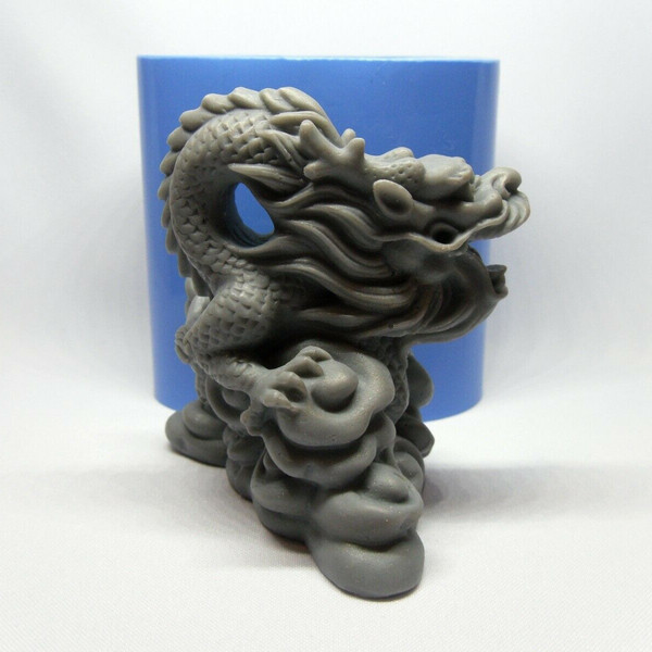 Chinese dragon soap and silicone mold