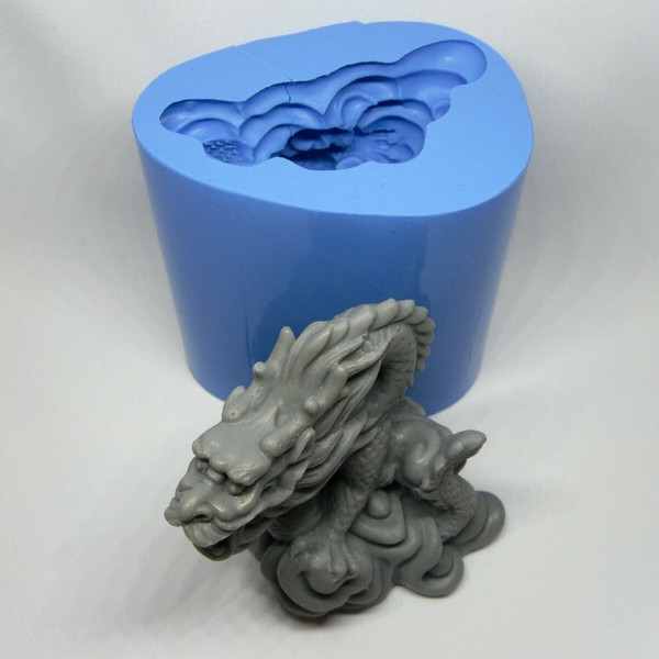 Chinese dragon silicone mold and soap