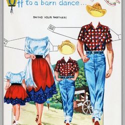 Digital - Vintage Paper Doll - Paper Doll are a Family - PDF