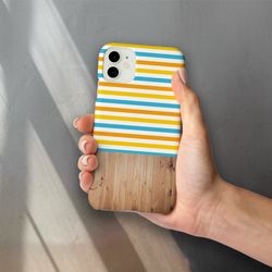 retro stripes wooden pattern iphone 14 case wood print personalized iphone 13 case iphone 12 mini case iphone 11 case