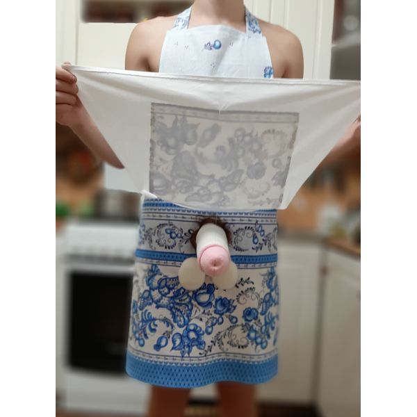 Apron-Penis- apron with dick-Christmas Gift-Chef's Apron-Pop-up Penis9.jpg