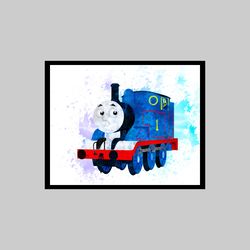 Thomas the Tank Engine & Friends Set Art Print Digital Files nursery room, watercolor