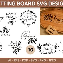 Cutting board SVG for Cricut Glowforge Kitchen quote svg dxf