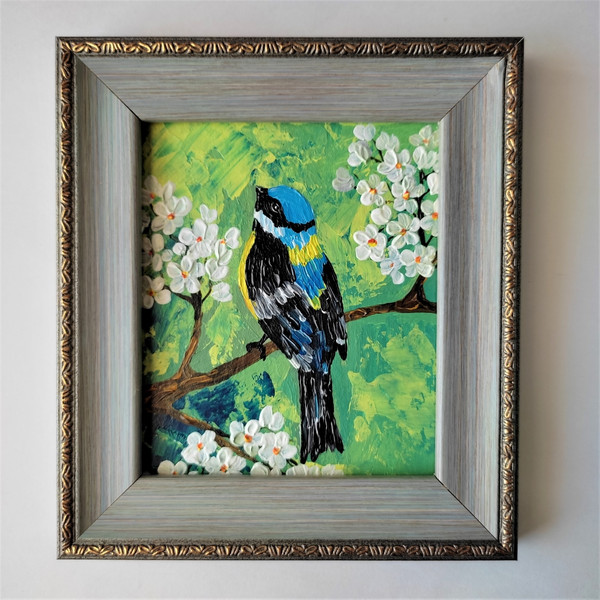 Titmouse-bird-sitting-on-a-branch-picture-in-frame-with-acrylic-paint-1.jpg