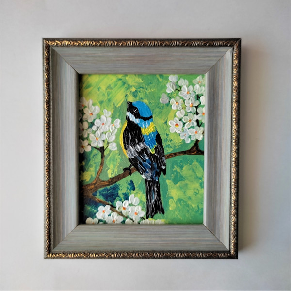 Titmouse-bird-sitting-on-a-branch-picture-in-frame-with-acrylic-paint-2.jpg