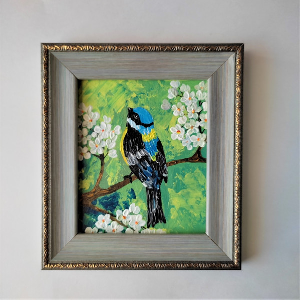 Titmouse-bird-sitting-on-a-branch-picture-in-frame-with-acrylic-paint-4.jpg