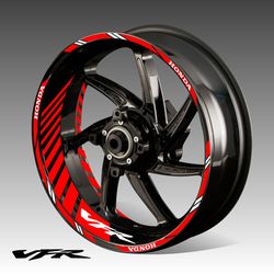 HONDA VFR rim decal wheel motorcycle Honda vfr 800 vfr800 fi stickers stripes vfr wheel decals for Honda vfr 800 1000